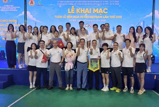 PVChem sôi nổi tham gia Lễ khai mạc Tuần lễ Văn hóa Petrovietnam và Hội thao khu vực phía Bắc năm 2026